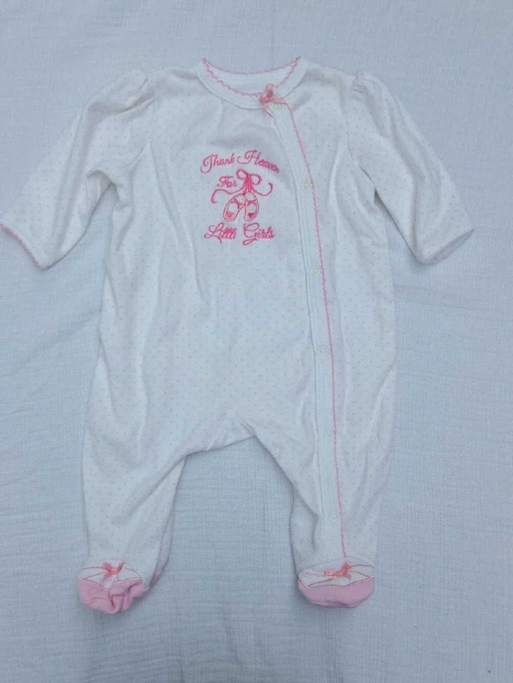 Baby Girl 5-pack Pink Multi Footed Sleepers 0-3 Months
